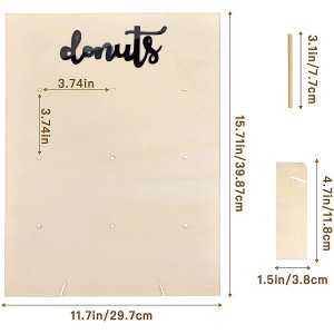 Espositore Donut Porta Ciambelle in Legno