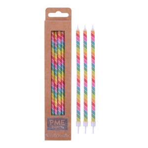 Candele extra alte Rainbow 18cm pk/16 Candele extra alte Rainbow 18cm pk/16
