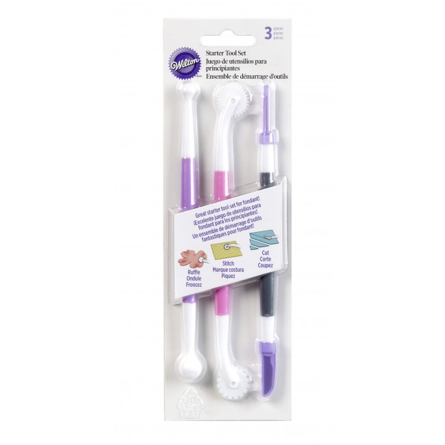 Set 3 Attrezzi Base Per Decorazione Sfera Taglierina Rotella