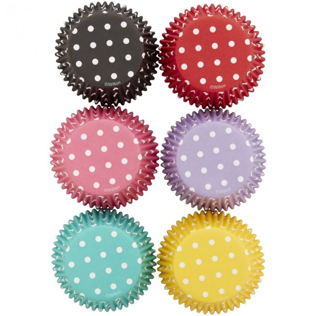 Pirottini Wilton Baking Cups Polka Dots da 300 pezzi
