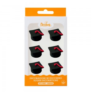 Decorazioni Cappello Laurea 3D in zucchero Decorazioni Cappello Laurea 3D in zucchero