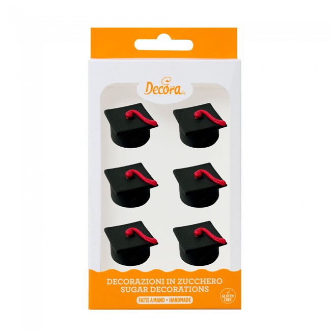 Decorazioni Cappello Laurea 3D in zucchero