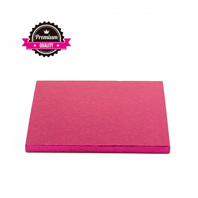 Sottotorta rigidi quadrati 25x25 Spessore 1,2 cm Fucsia premium quality