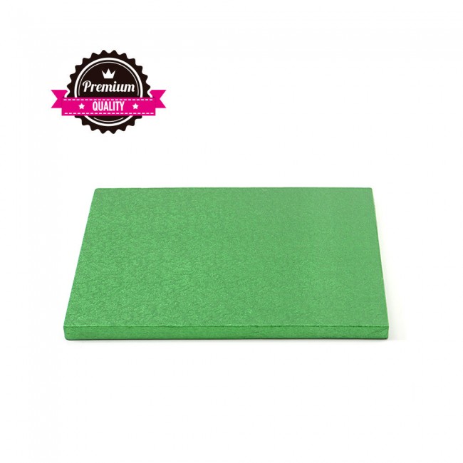 Sottotorta rigidi quadrati 30x30 Spessore 1,2 cm Verde premium quality