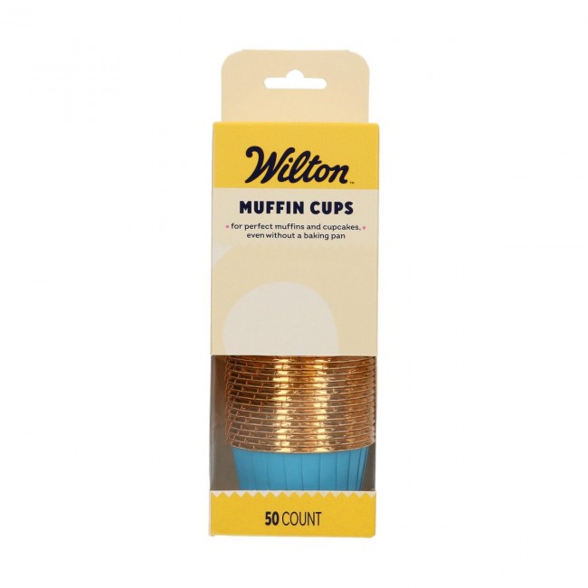 Pirottino per cupcake e muffin Wilton Muffin Cups Blue pk/50