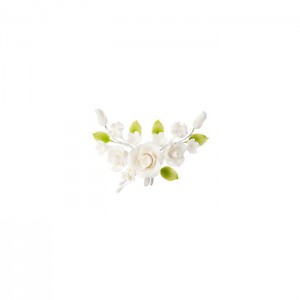 Fiori decorativi in zucchero Ramo rose avorio