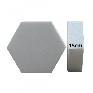 Polistirolo esagonali con bordi dritti di 15 cm di altezza per 25 diametro