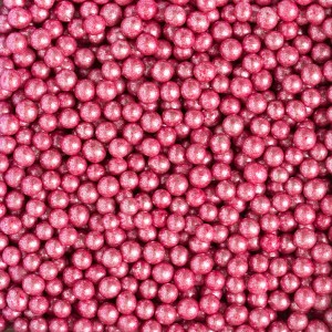 Perle di zucchero rosa metallizzato 100gr