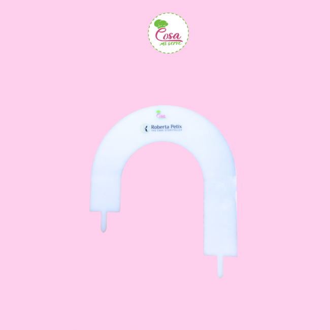 Guida al cake topper Arcobaleno 21x21x15cm spes.4.5cm