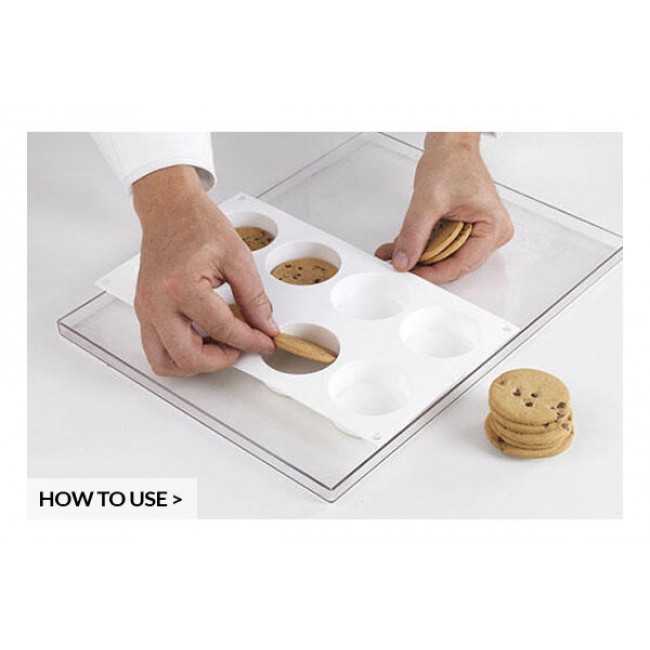 Stampo in Silicone gelato Biscotto mini Discotto 63 h 22 mm Set da 2 stampi 30x40 cm