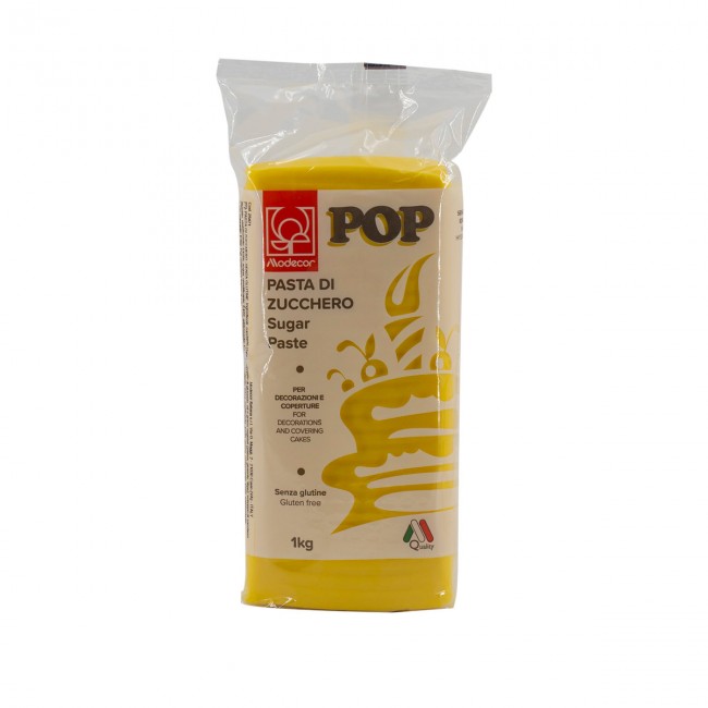 Pasta di zucchero Pop Giallo sole da 1 kg Pasta di zucchero Pop Giallo sole da 1 kg
