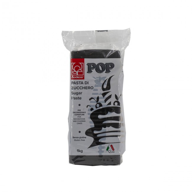 Pasta di zucchero Pop Nero da 1 kg