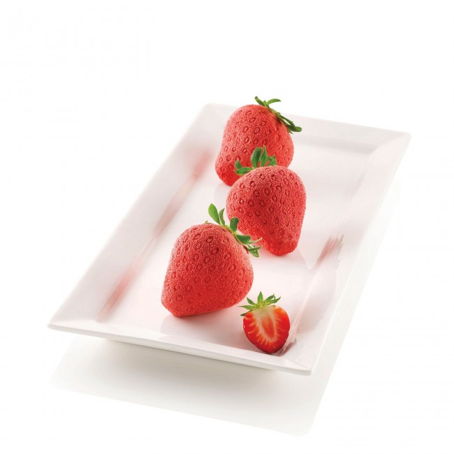 Stampo in silicone fragole e panna n6