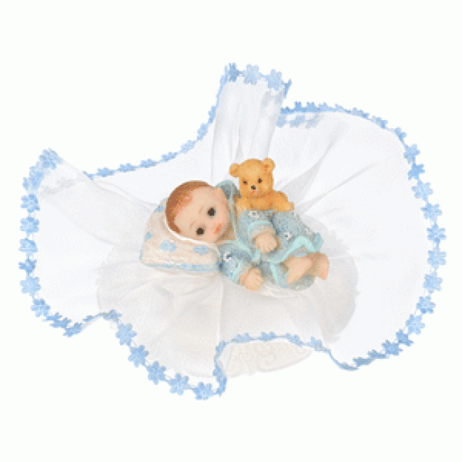 Sopra torta decoratico bimbi rosa e celeste nanna orsetto