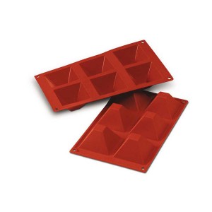 Stampo in Silicone n.6 Pyramids 71x71 H 40 mm