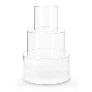 Alzata trasparente diametro 16 altezza 15 