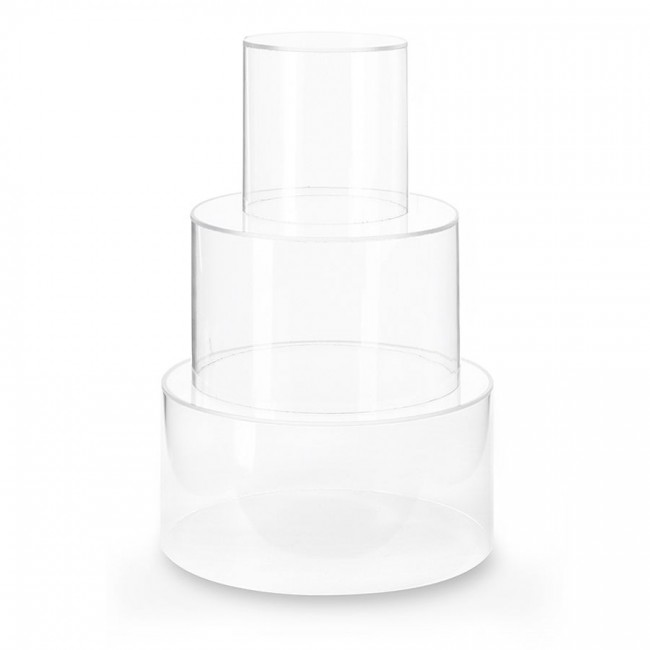 Alzata trasparente diametro 16 altezza 15