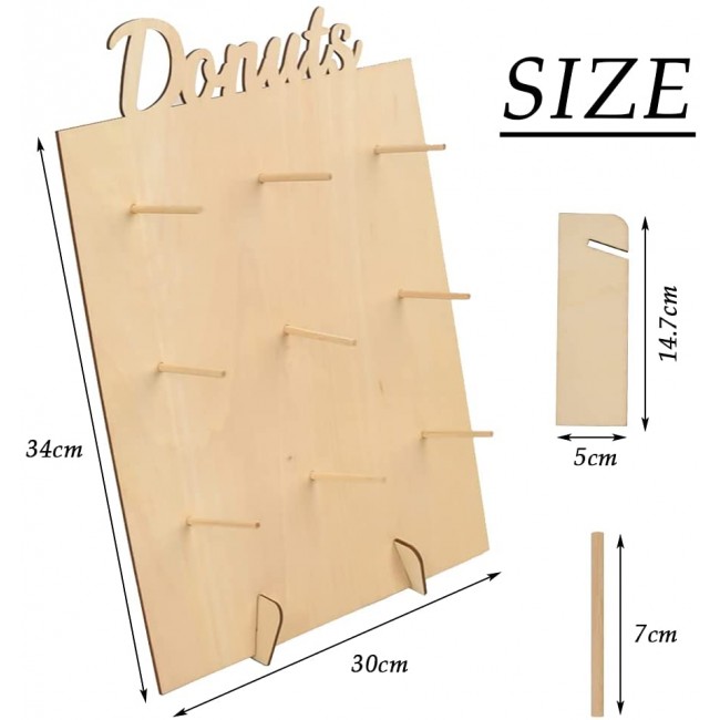 Espositore Ciambelle Porta Ciambelle in Legno