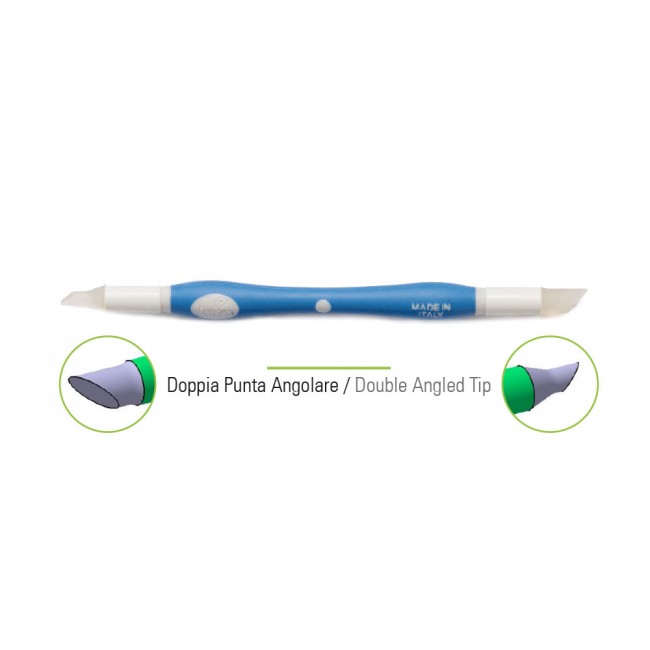 Attrezzo doppia punta in silicone Angolare