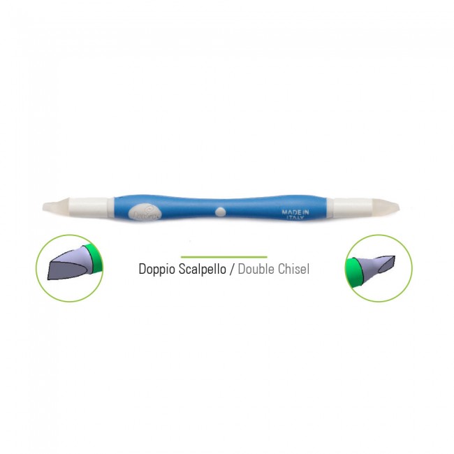 Attrezzo doppia punta in silicone Scalpello
