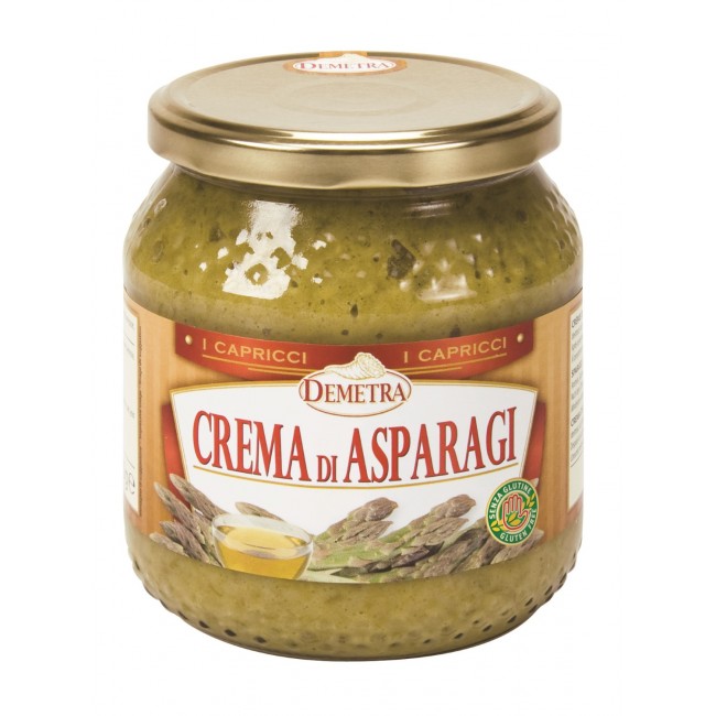 Crema di asparagi verdi Capricci 580 gr. - Demetra
