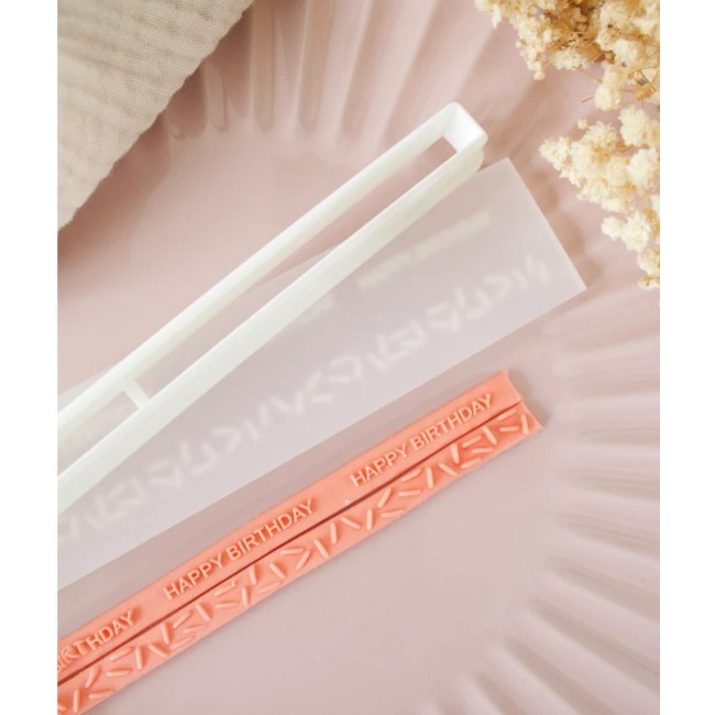 Stampo per biscotto Arcobaleno Rainbow Sticks - Buon compleanno e coriandoli