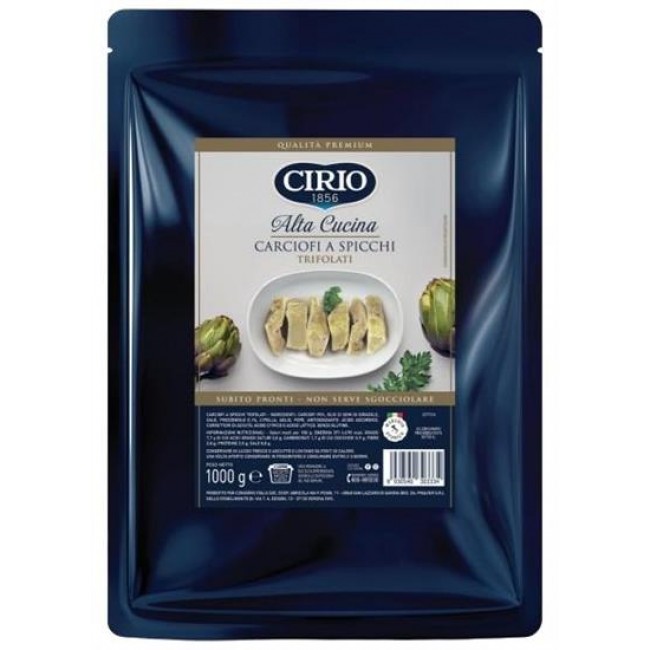 Busta Carciofi a Spicchi Trifolati Kg.1 Cirio Busta Carciofi a Spicchi Trifolati Kg.1 Cirio