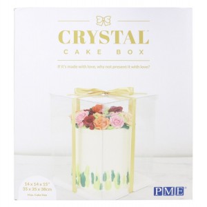 Scatola Crystal trasparente mis. 35x35x38 cm