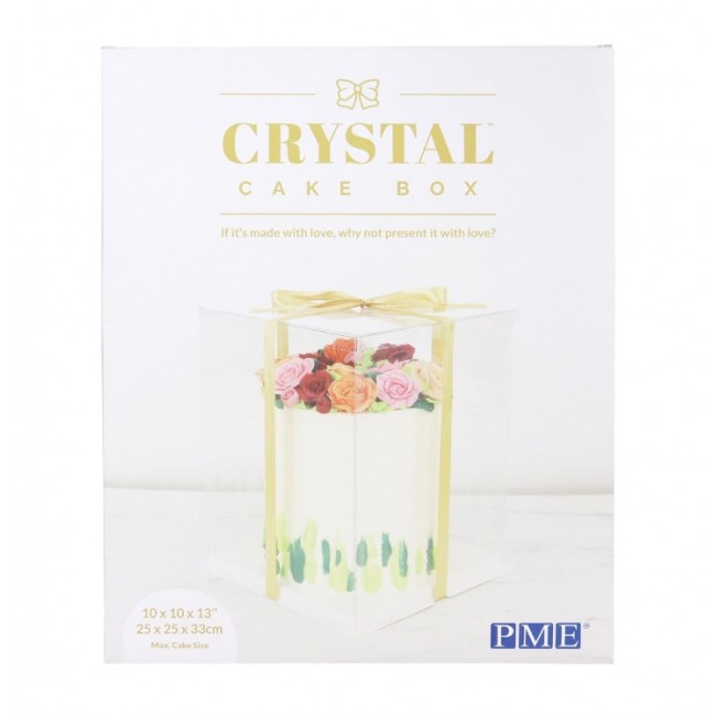 Scatola Crystal trasparente mis. 25x25x28 cm