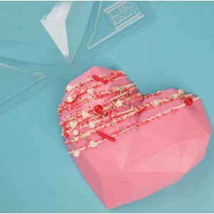 Stampo in plastica Dolce Gigante Geometrico Cuore Stampo
