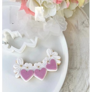 Taglia bicotto + timbro Cuori banner 