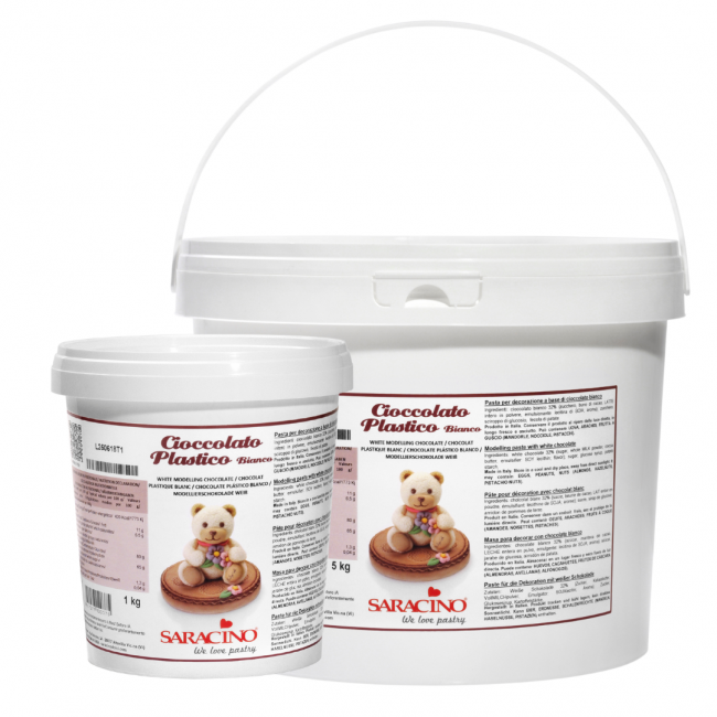 Cioccolato Plastico da Modellaggio Bianco 1 kg