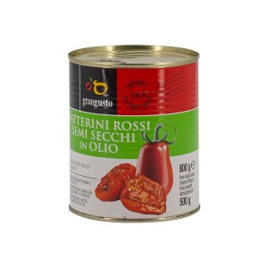 Pomodori datterini rossi semi secchi sott'olio da 800 gr