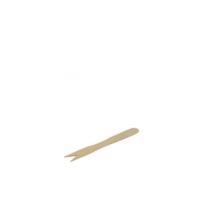 Forchettine in legno per aperitivi e stuzzichini da 100 pezzi