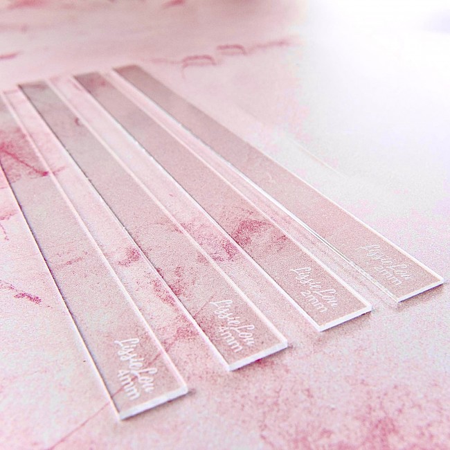 Guide per lo spessore della glassa, confezione in acrilico premium da 2