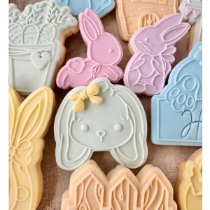 Taglia biscotto e timbro Mini testa di coniglietto