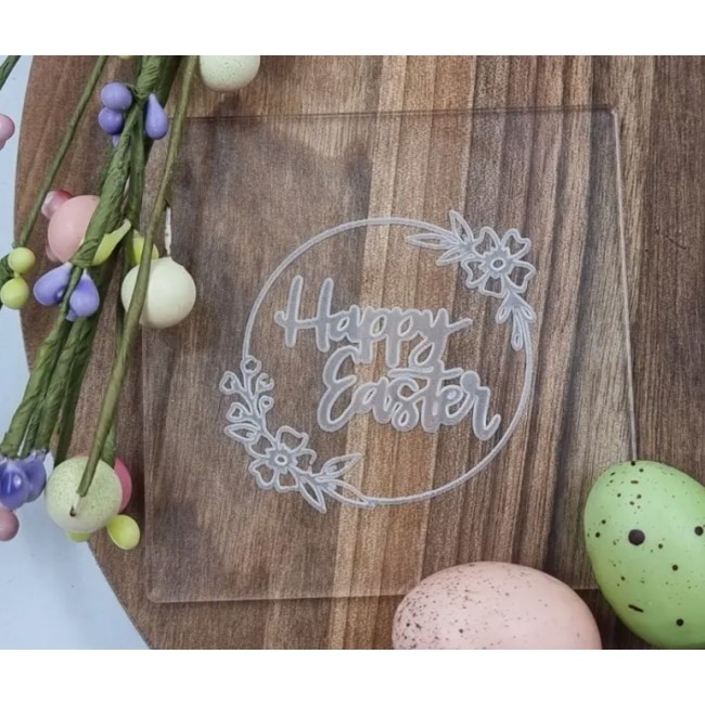 Stampo Happy Easter Pasquale Fondant Stampo Happy Easter Pasquale Fondant