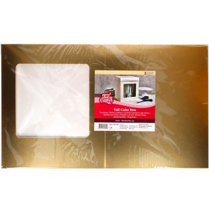 Scatola FunCakes Tall Cake Box 26 x 26 x 29,4 cm - Oro