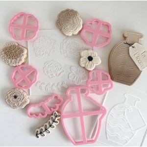 Vaso Set di fiori Tagliabiscotti e goffratori 