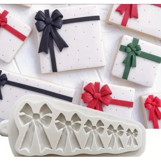 Stampo in silicone fiocchi 5 misure