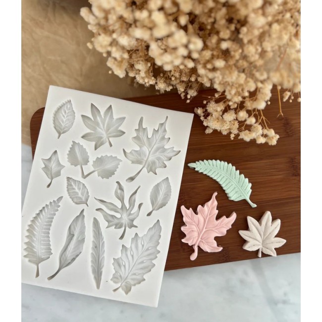 Set di stampi per foglie autunnali