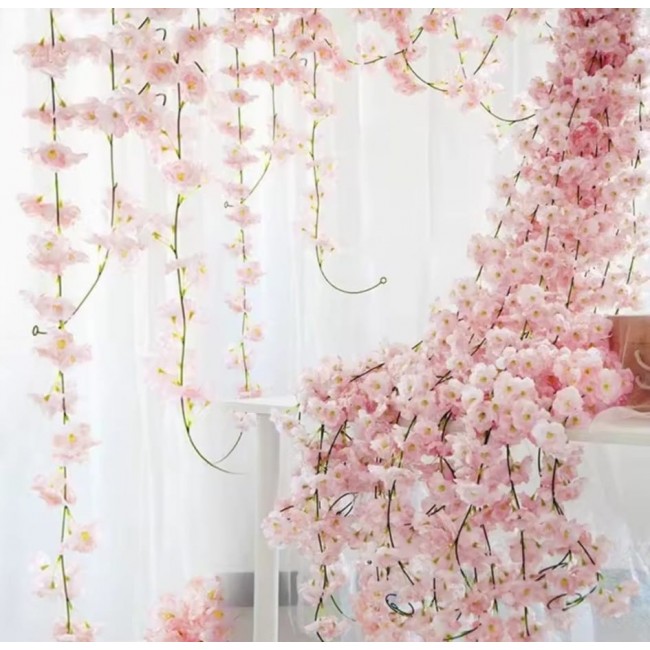 Ghirlanda fiori di ciliegio cm.180