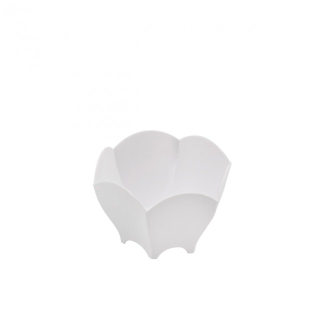 Coppetta Tulipano da 70 cc in plastica nera e bianca confezione da 25 pz.