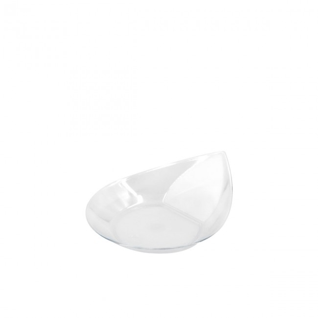 Coppetta Smart da 25 cc in plastica trasparente bianca e nera confezione da 50 pz.