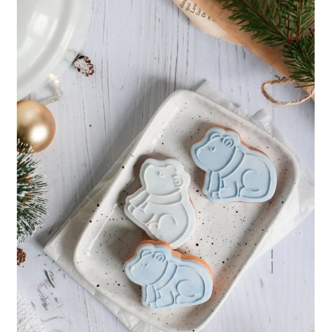 Taglia biscotto e timbro Mini orsetto polare