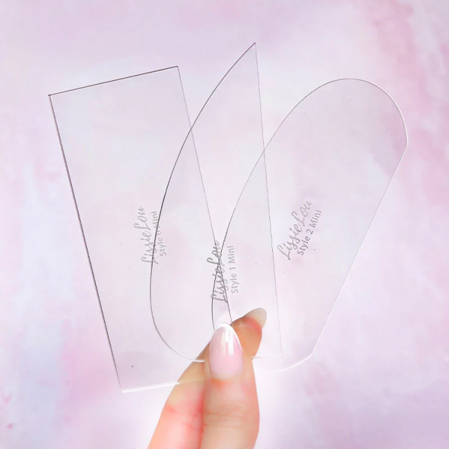 Mini raschietti per torta in acrilico