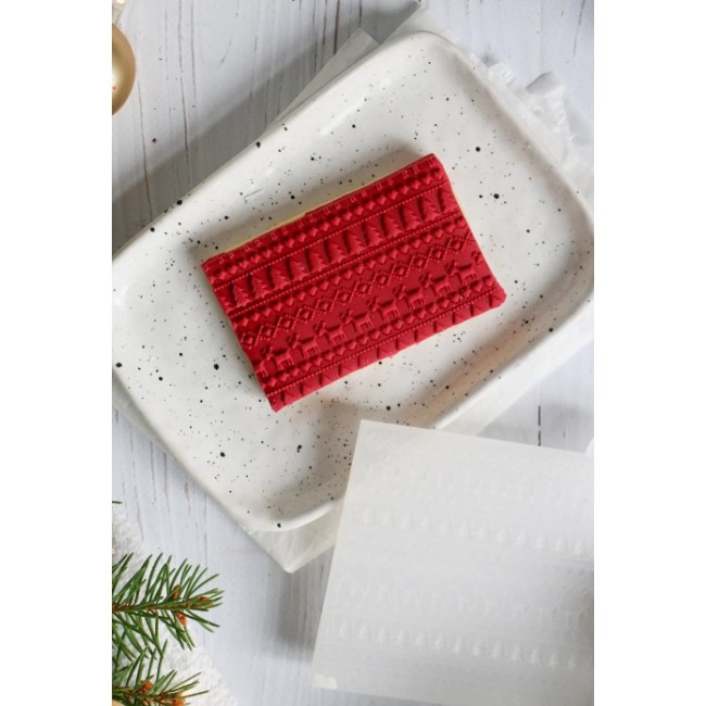 Timbro ad impressione Modello di Natale 3 Timbro ad impressione Modello di Natale 3