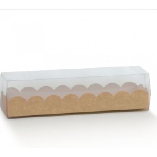 Scatola per Macarons Nature 190x50x50 Confezione 5 pezzi