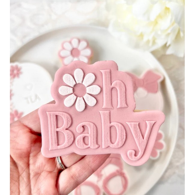 Taglia biscotto e timbro Oh Baby margherita