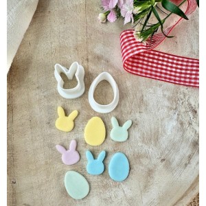Taglia biscotto Mini coniglietti e tagliauova Taglia biscotto Mini coniglietti e tagliauova